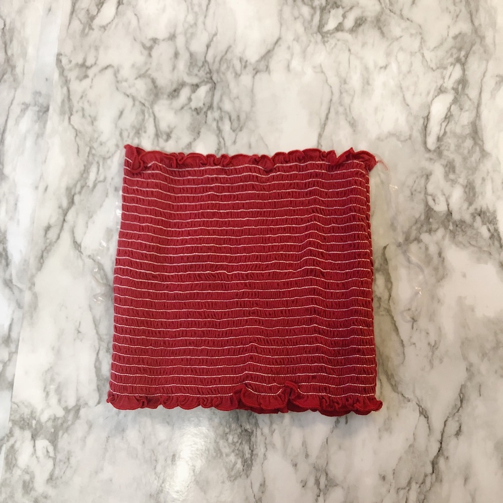 John Galt red Cleo tube top